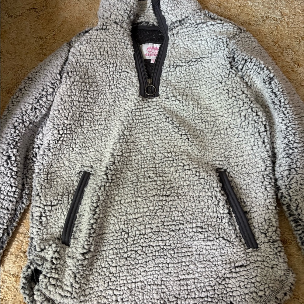 Gray Sherpa Quarter-Zip